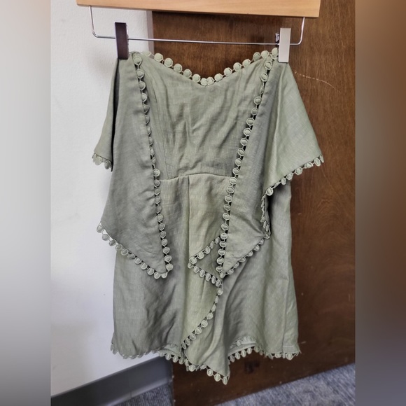 Sage Green Romper Size S - Picture 2 of 6